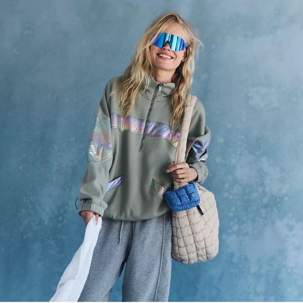 NWT FP Movement Free People Sage Away We Go half zip